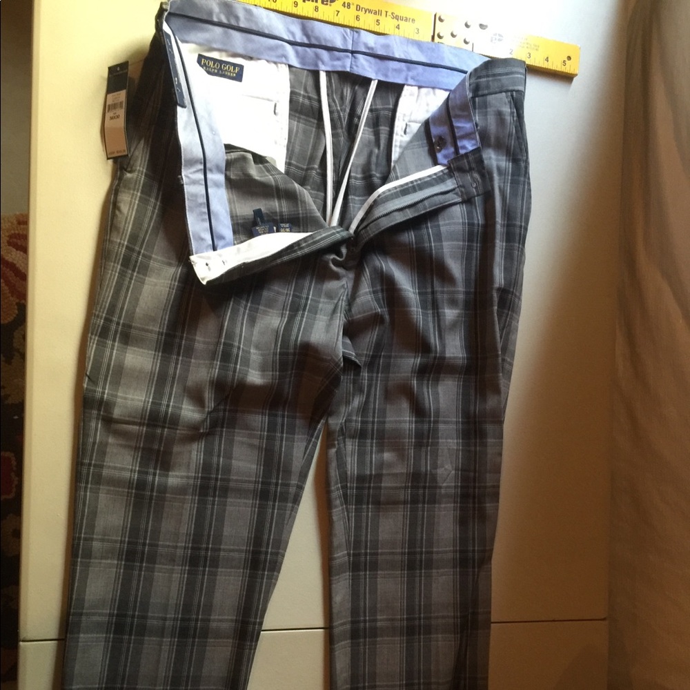 Polo Golf Grey Plaid Pants